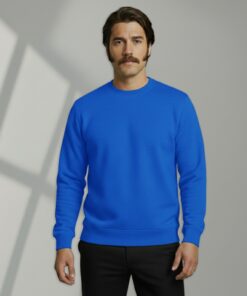 Arven Work Wear Sıfır Yaka Sweatshirt Mavi