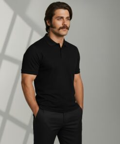 Arven Work Wear Classic Polo Yaka T-shirt Siyah