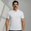 Arven Work Wear Polo Yaka Penye T-shirt Beyaz