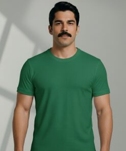 Arven Work Wear Sıfır Yaka T-shirt Yeşil